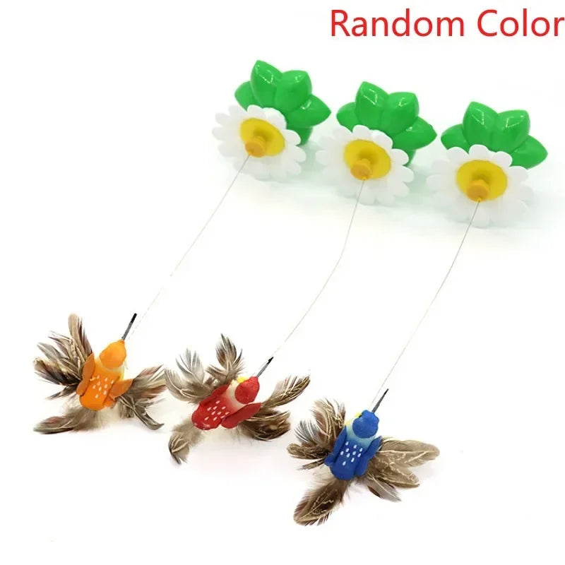 Rotating Butterfly Toy for Pets